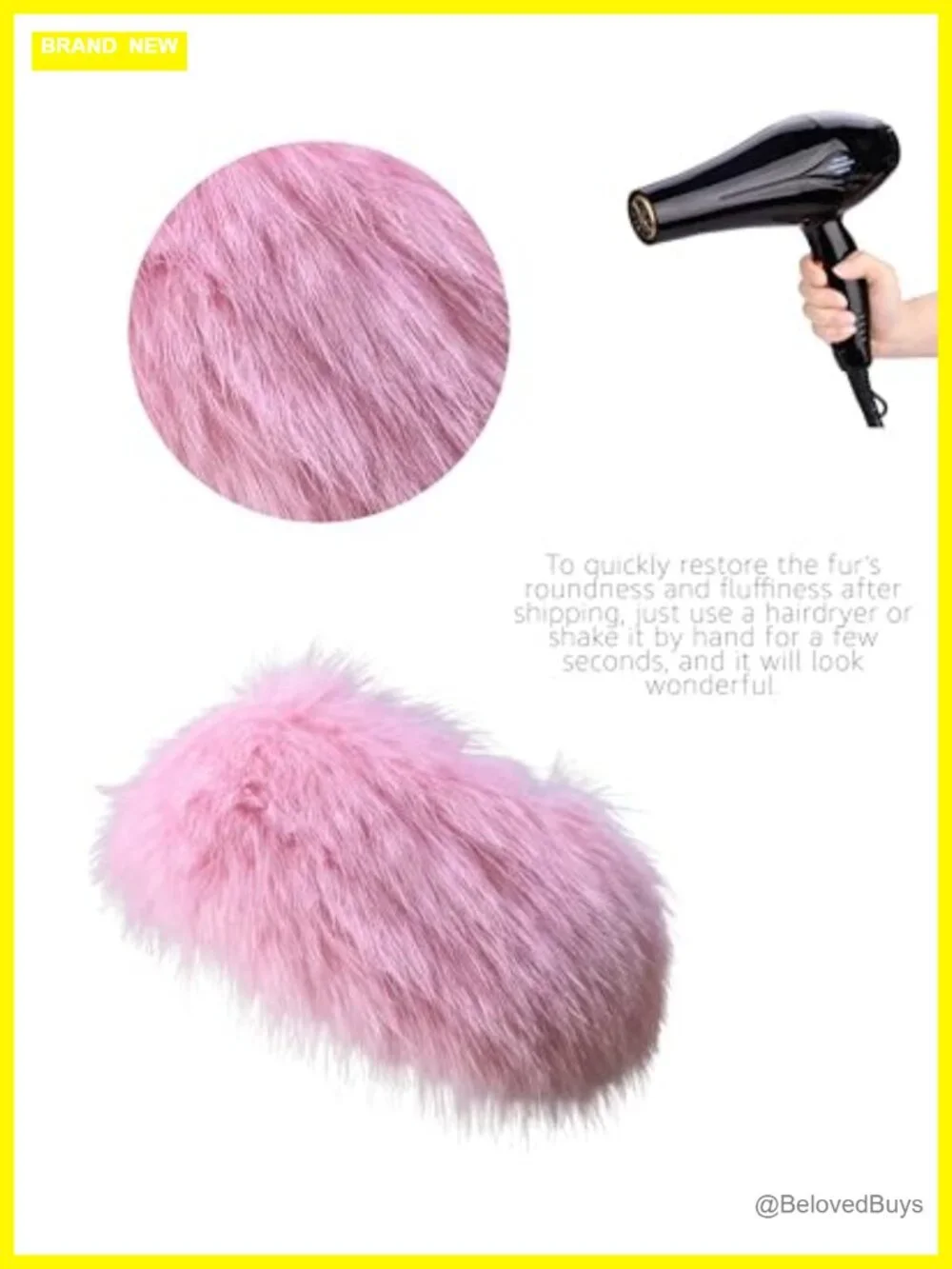 Luxury Faux Fur Winter Headband Ear Warmer Plush Wrap